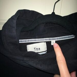 TNA Cropped Black Hoodie